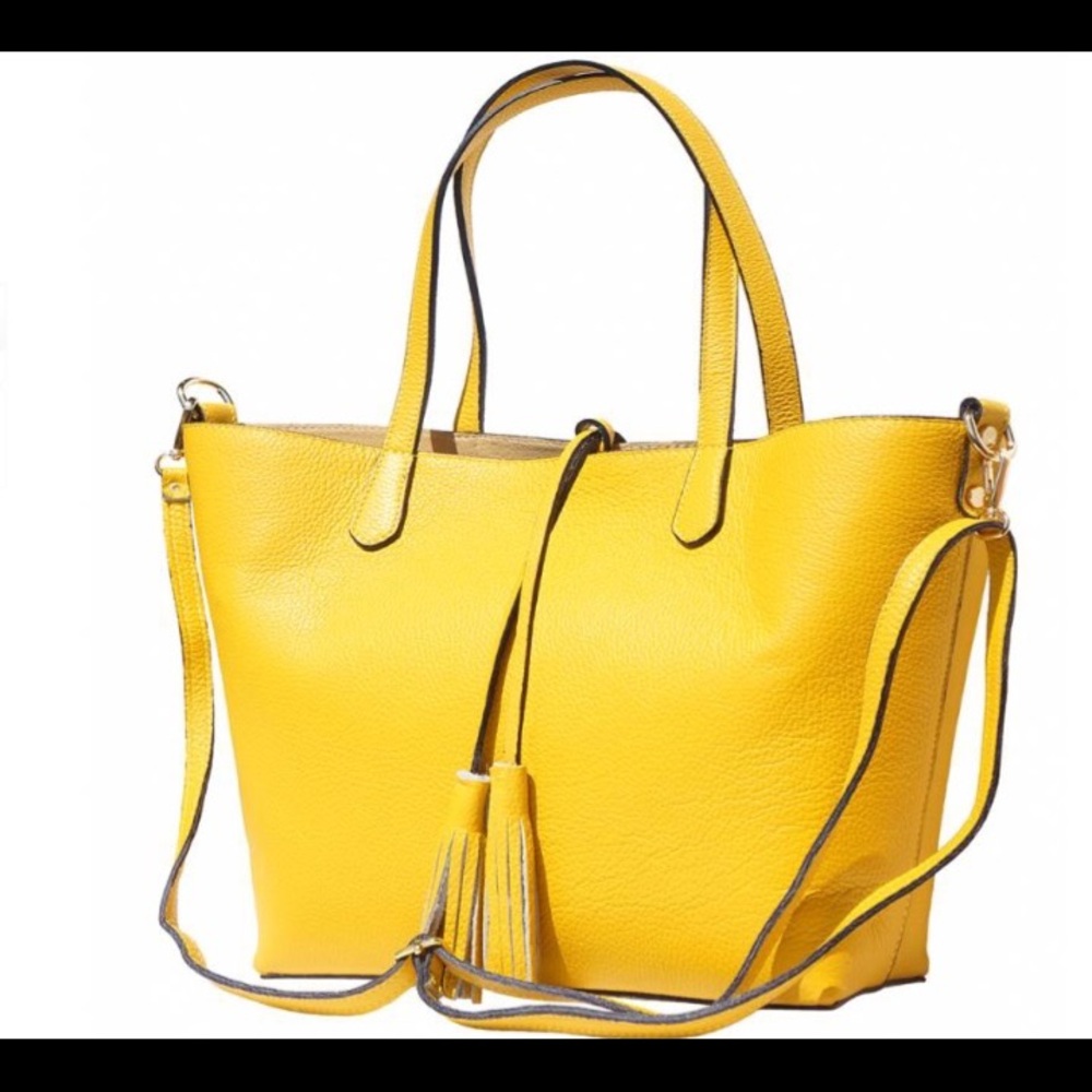 FINE ITALIAN CALFSKIN LEATHER TOTE (Looks very expensive) - Picture 2 of 14
